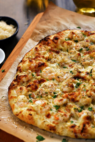 Shrimp pizza